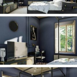 Interior Bedroom Scene Sketchup by Phu Nguyen Free Download