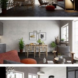 Interior Scandinavian Scene Sketchup by Quoc Vi Phan Phan Free Download