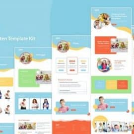 Kindergarten & Pre-School Website Template Free Download