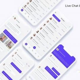 Live Chat & Messenger App UI Kit Free Download