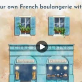 Paint your French boulangerie with Procreate, watercolor style