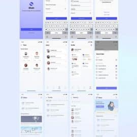 Shain HR Employee App UI KIt Free Download