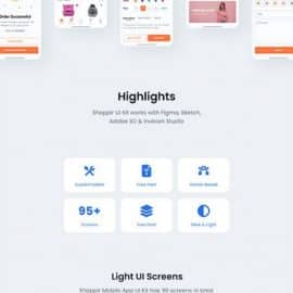 Shoppir Shopping & E-commerce App UI Kit Free Download