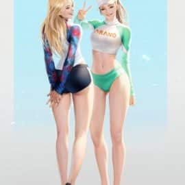 Summer Girls [PSD,VIDEO and Brush] by TaeKwon Kim A-rang