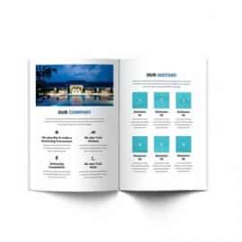 Swimming A4 Brochure Template Free Download