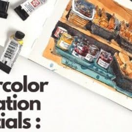 WATERCOLOR ILLUSTRATION: Learn how to do food illustrations with watercolor