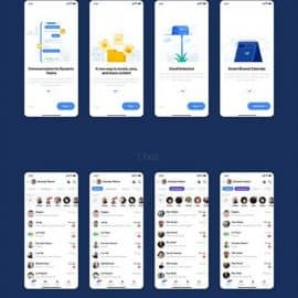 umbrella chat app UI kit Free Download