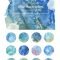 Blue Textured Watercolors Free Download