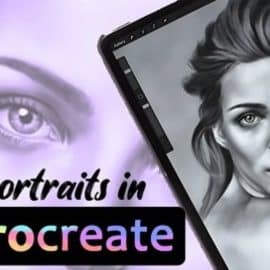 Realistic Portraits in Procreate: How to create a Grayscale Portrait