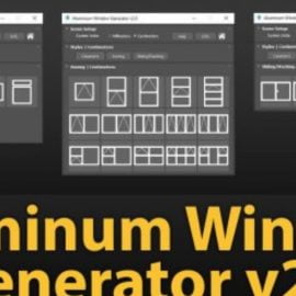 Aluminum Window Generator v2.0 for 3ds Max Free Download