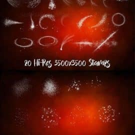 CreativeMarket 30 Sparkle Brush Set 2741118 Free Download