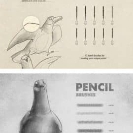 CreativeMarket Sketch & Pencil Procreate Brushes 6505262 Free Download