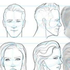 Drawing Faces – Structures, Features, and Comic book Styles.