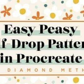 Easy Half Drop Patterns In Procreate : The Diamond Method