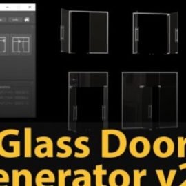 Glass Door Generator v2.0 for 3ds Max Free Download