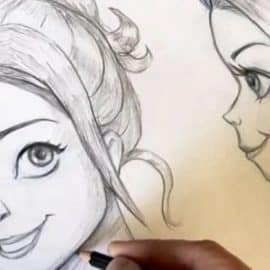 Learn how to draw Disney-like Female Faces