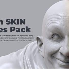 ZBrushguides ZBrush SKIN Brushes Pack (human) Free Download