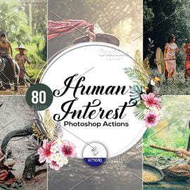 CreativeMarket 80 Human Interest Photoshop Actions 3937740 Free Download