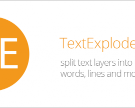 TextExploder V2.0.004 for After Effects Win/Mac Free Download