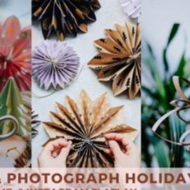 Create & Photograph Holiday Crafts for Gifts, Home, & Instagram Flatlay