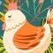 Create a Fun and Colorful Procreate Composition : Chicken & Flowers Two Free Brushes