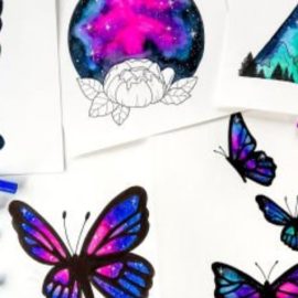 Paint a Beautiful Watercolor Galaxy Using Markers