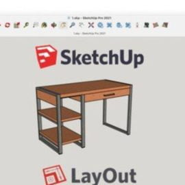 SketchUp furniture modeling + technical docs in LayOut