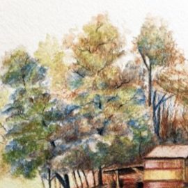 The Virtual Instructor – Watercolor Pencil Landscape