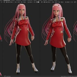 Artstation – Character Sculpt Zero Two by YanSculpts Free Download