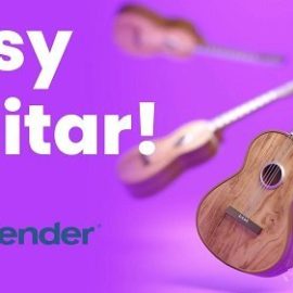 Blender 3D: Easy Guitar Scene Free Download