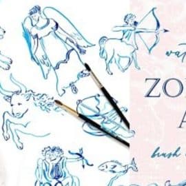 Create a Zodiac Art Collection – Brush Control Practice