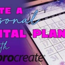 Create a digital Planner with the iPad in PROCREATE