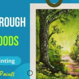 Finger Painting – Light Through the Woods, A Landscape