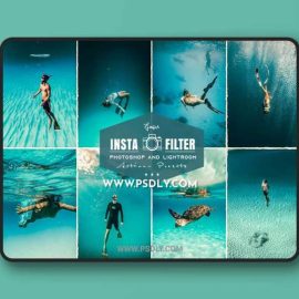 Insta Filter Beach Photoshop & Lightroom Presets  Free Download