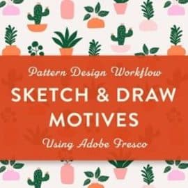 Pattern Design Workflow: Sketch and Draw Motives with Adobe Fresco