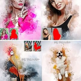 Soft Watercolor Photoshop Action Free Download