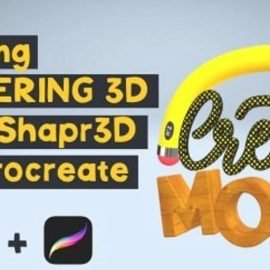 3D lettering modeling using Shapr3D and Procreate