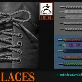 Artstation – Shoelaces brush For ZBrush Free Download