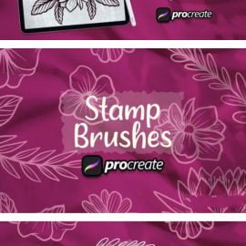 Beautiful Flower Brush Stamp Free Download