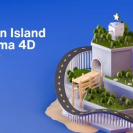 Create a fun 3D island with Cinema 4D