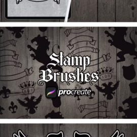 Heraldic Brush Stamp Free Download