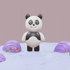 Modeling 3D Panda for Metaverse Projects and NFT marketplace