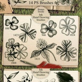 Shamrocks Ink Vintage PS Brushes Free Download