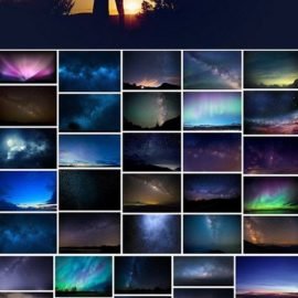 50 Starry Night Overlays Free Download