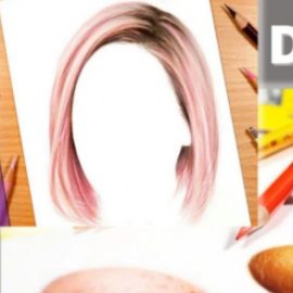 A beginner guide to draw skin and Hairs using color pencils