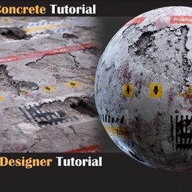 Artstation Damaged Concrete Tutorial VOL-02 Free Download