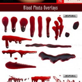 CreativeMarket Blood Photo Overlays 5326599 Free Download