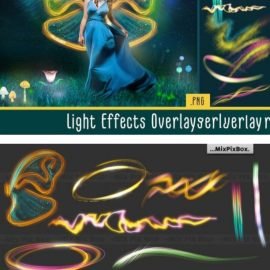 CreativeMarket Light Effects Overlays 5219733 Free Download