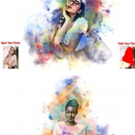 CreativeMarket Pro Watercolor Effect PS Action 7103660 Free Download