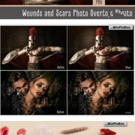 CreativeMarket Wounds and Scars Overlays 5326626 Free Download